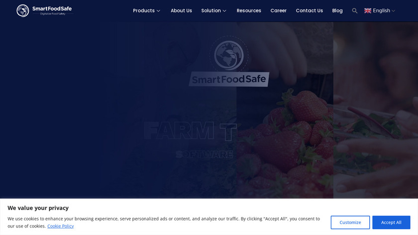 Smart Food Safe Landing Page
