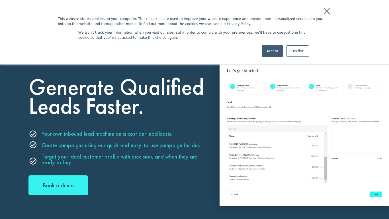 Launched Landing page