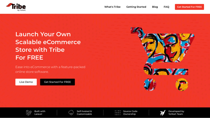 TRIBE Ecommerce Landing Page