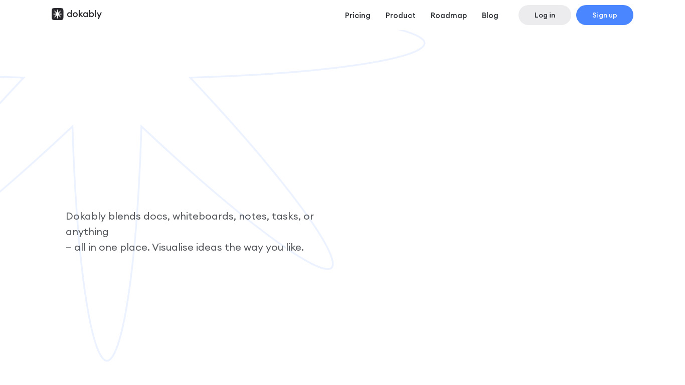 Dokably Landing page