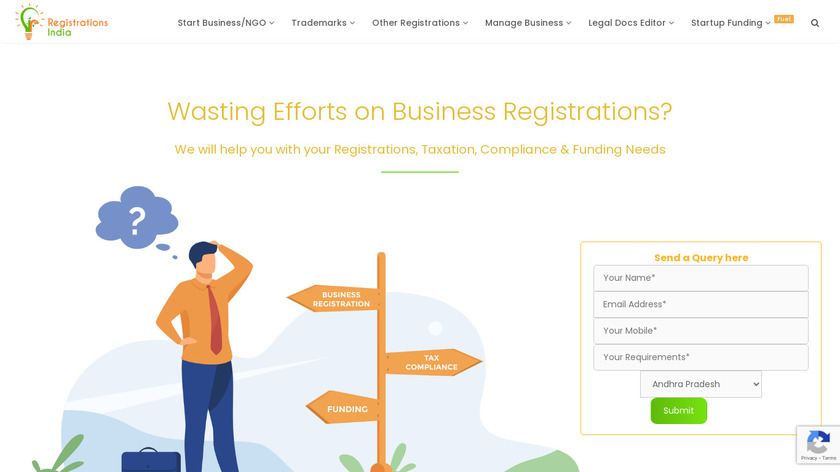 Registrations India Landing Page