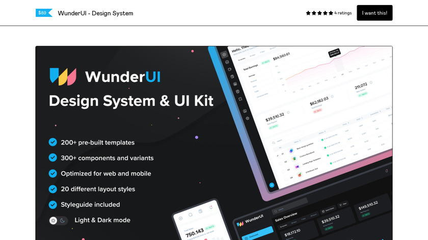 WunderUI - Design System Landing Page