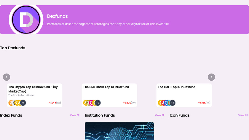 Dexify Landing Page