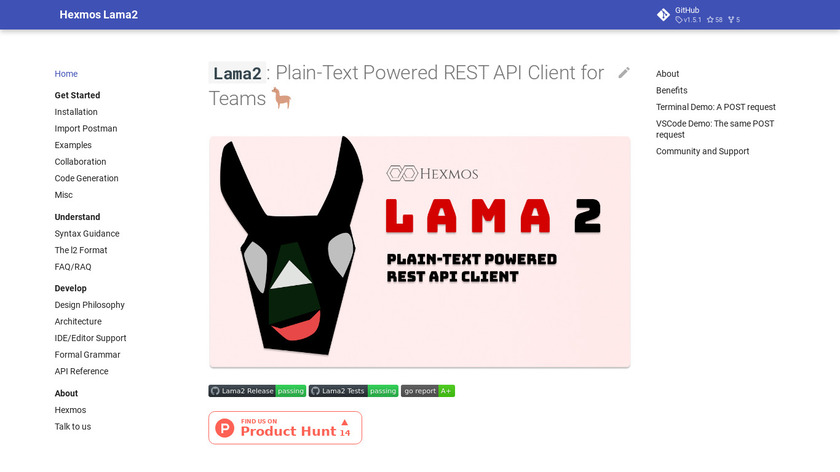 Lama2 Landing Page