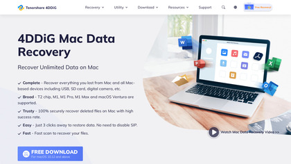 4DDiG Mac Data Recovery image