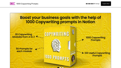 1000+ Copywriting Prompts Template image