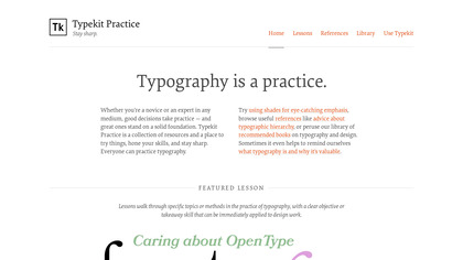 Typekit Practice image