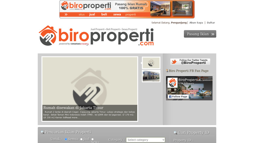 BiroProperti.com Landing Page
