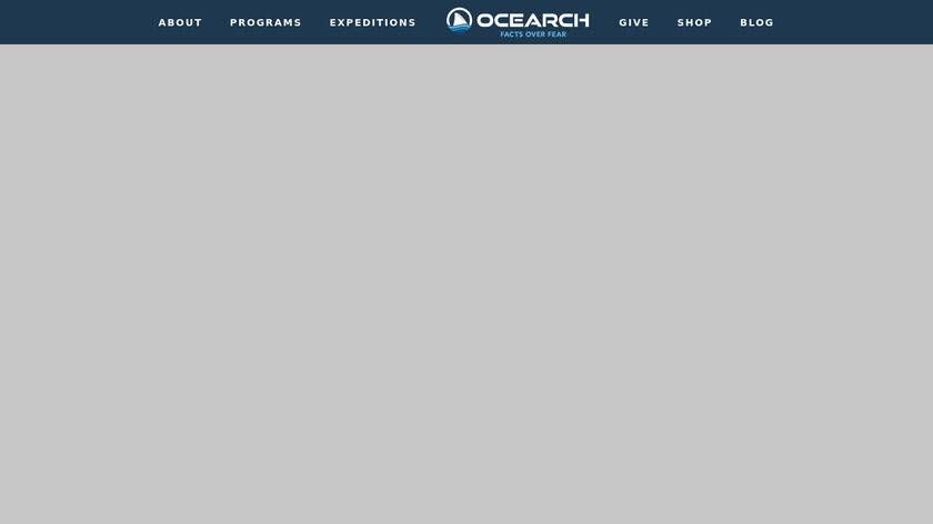 Ocearch Shark Tracker Landing Page