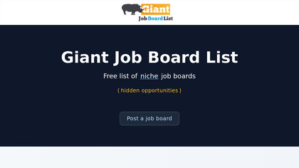 Giant Job Board List image