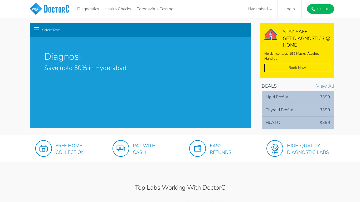 DoctorC Landing page