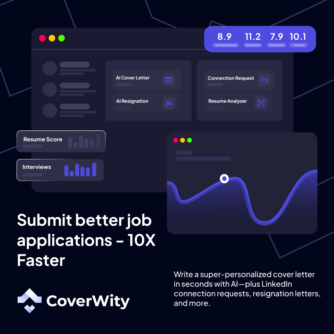 CoverWity Landing page