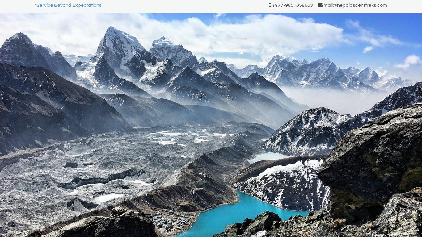 Nepal Ascent Treks Landing page