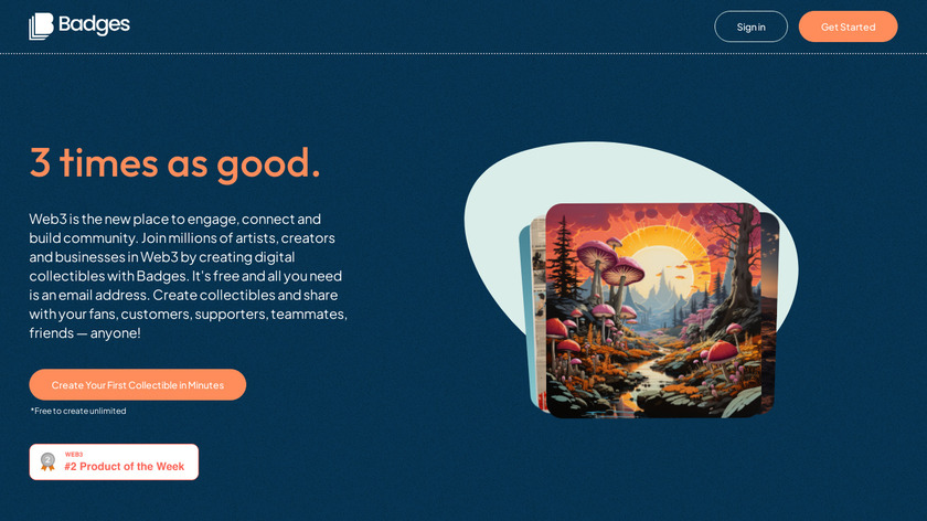 Badges Landing Page