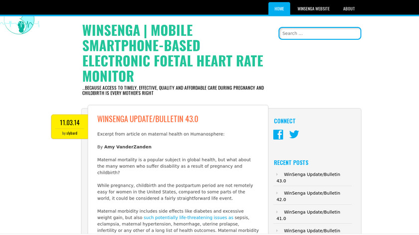 WinSenga Landing Page