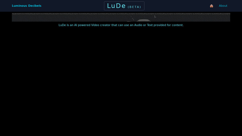 LuDe Landing Page