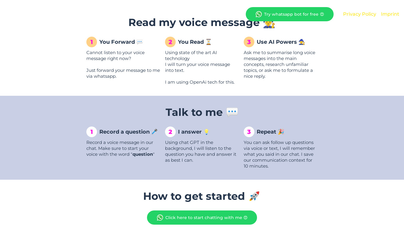 DialogAi Landing page
