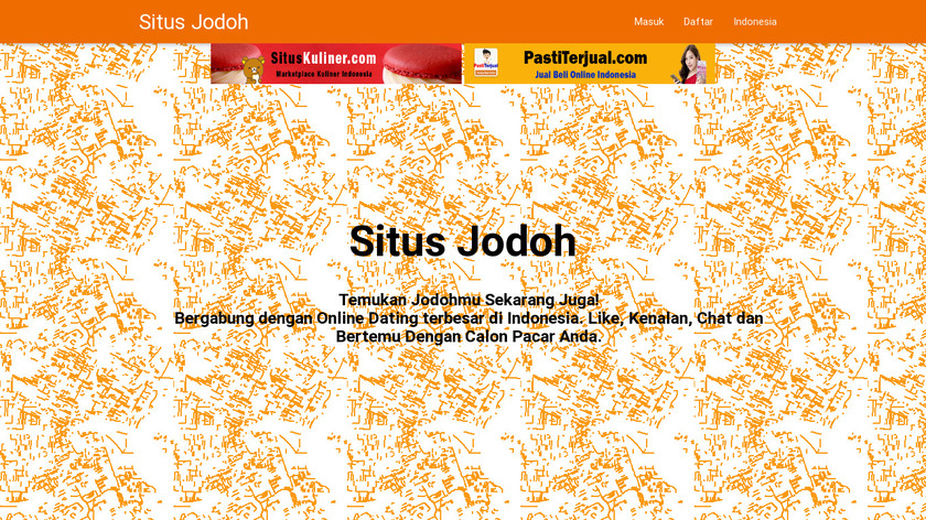 SitusJodoh.com Landing Page