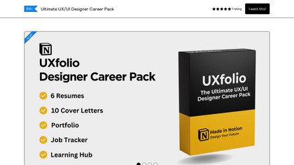 Ultimate UX/UI Designer Career Pack image