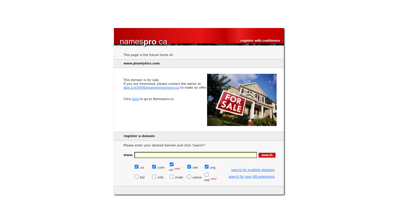 Plumlytics Social Landing page