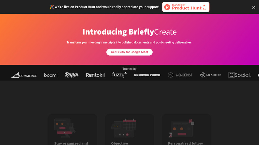 Briefly AI Landing Page