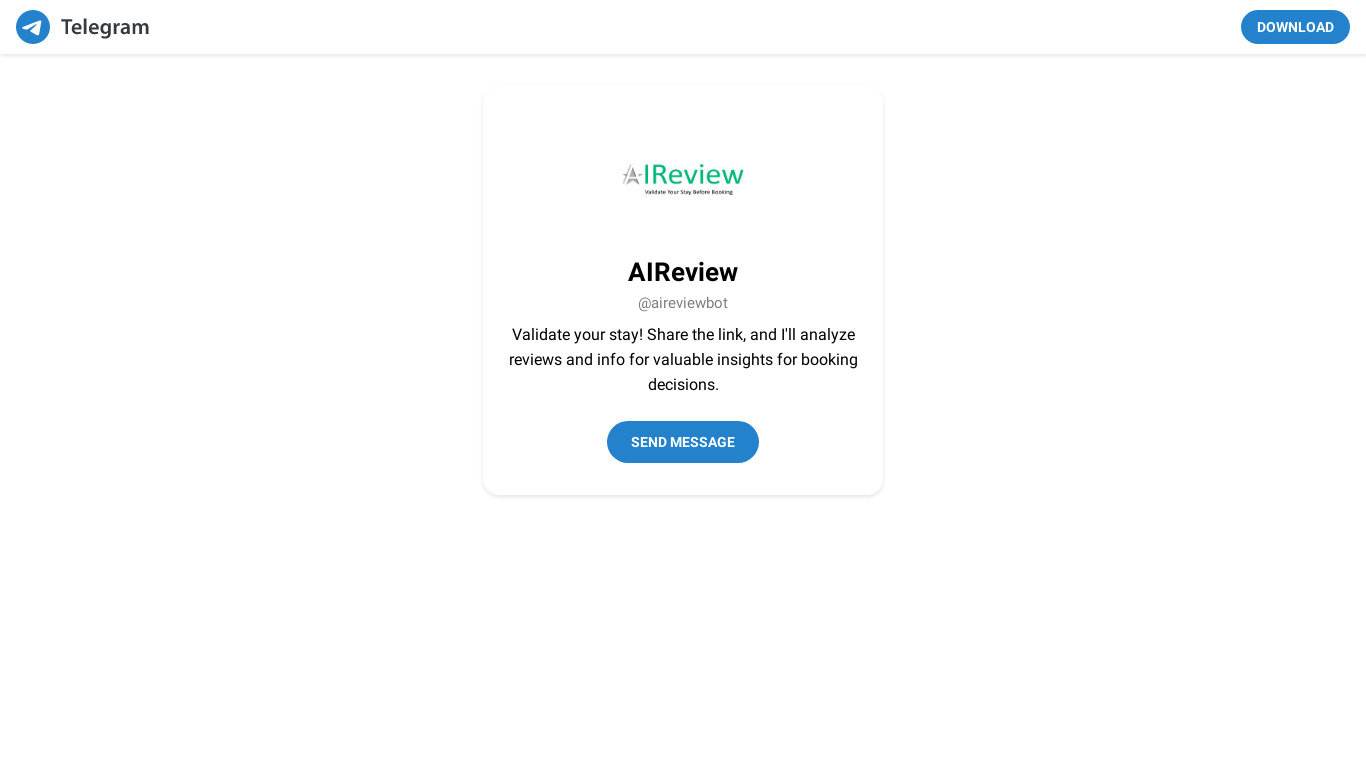 AIReview Landing page