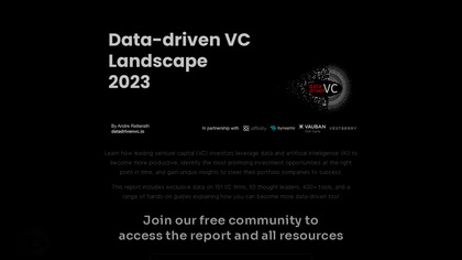 Data-driven VC Landscape 2023 image