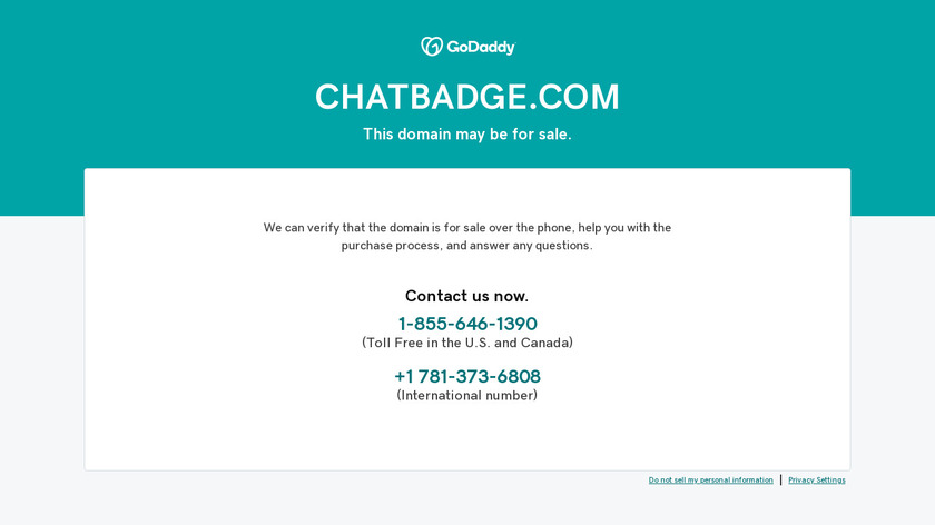 ChatBadge Landing Page
