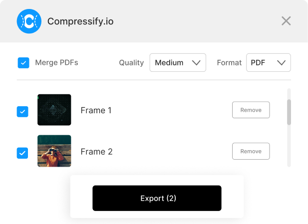 Compressify.io Landing page