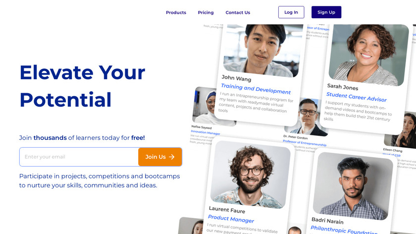 ProjectSet Landing Page
