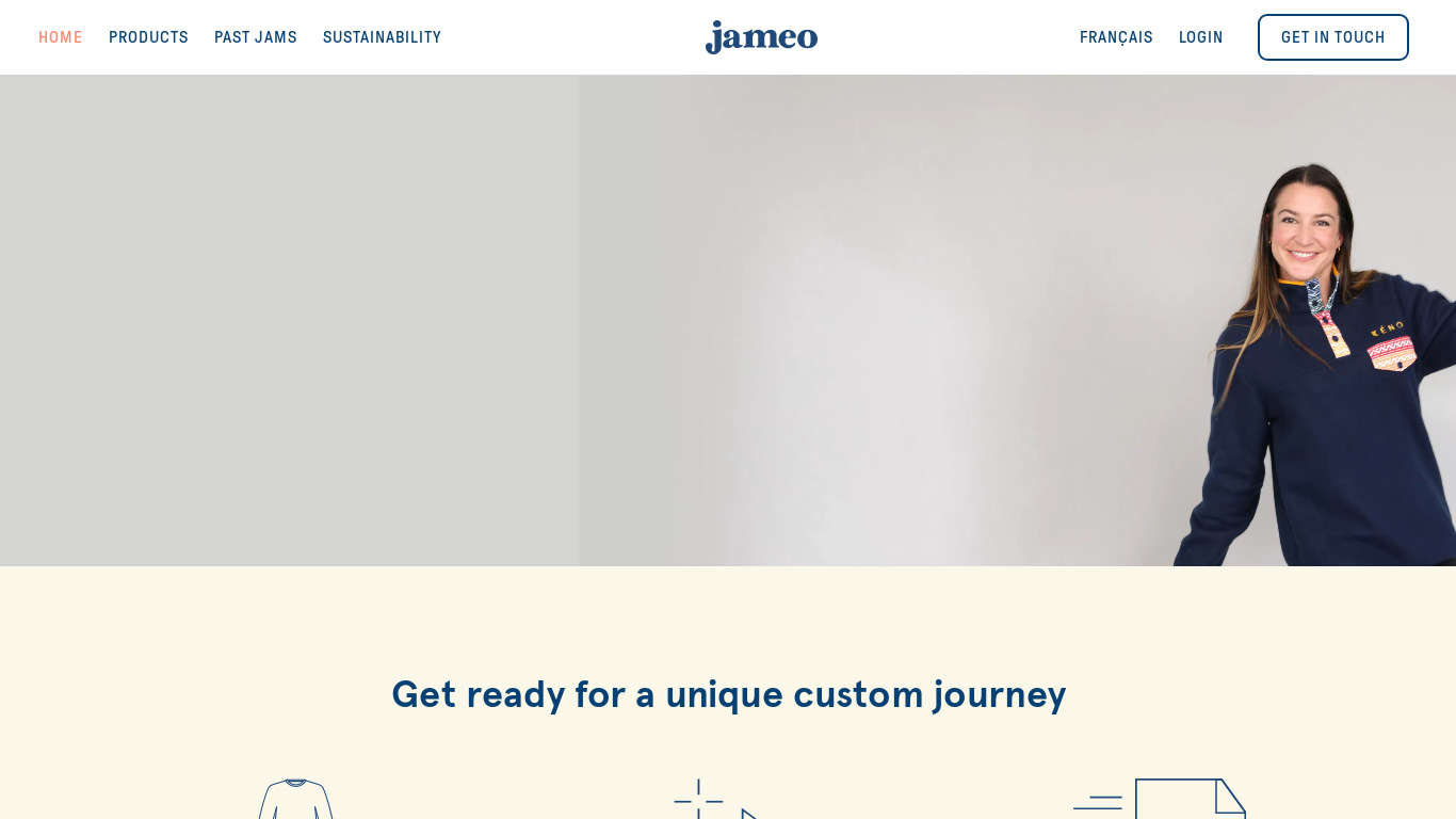 Jameo Landing page