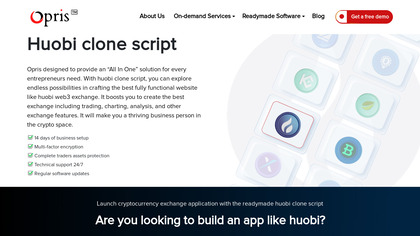Opris Exchange Huobi Clone Script image