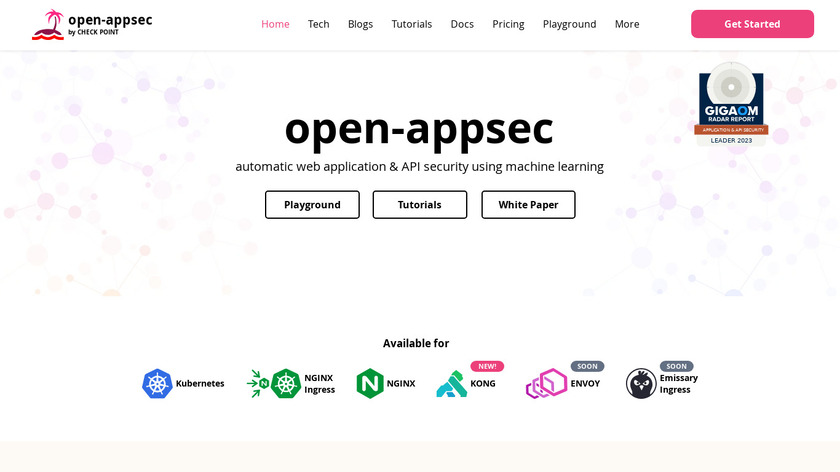 open-appsec Landing Page