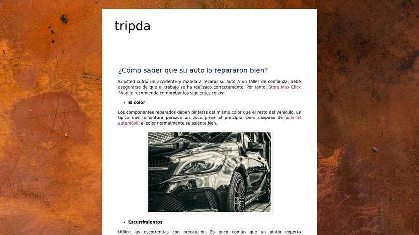 Tripda Landing Page