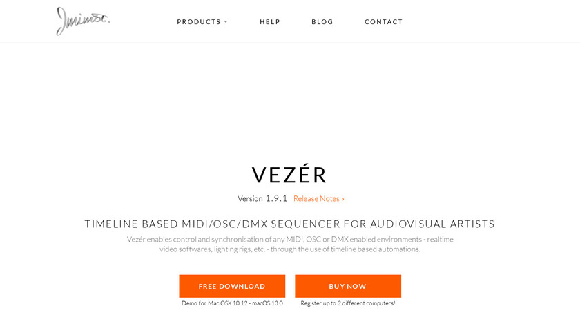 Vezer Landing Page