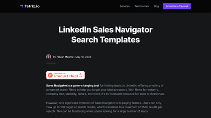 LinkedIn Sales Navigator Search Builder image