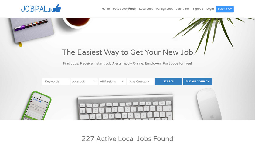 Jobpal.lk Landing Page