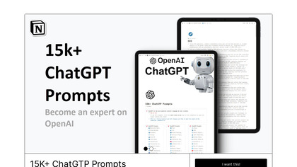 15K+ ChatGTP Prompts image