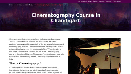 Cinematography Course in Chandigarh image