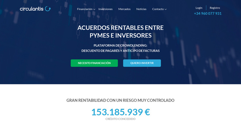 Circulantis Landing Page