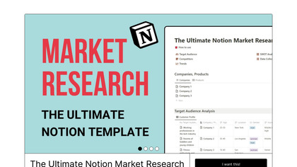 Notion Market Research Template image