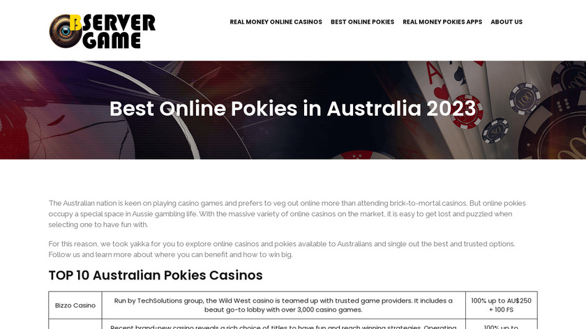 Observer Landing Page