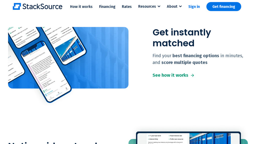StackSource Landing Page