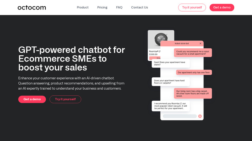 Octocom Landing Page