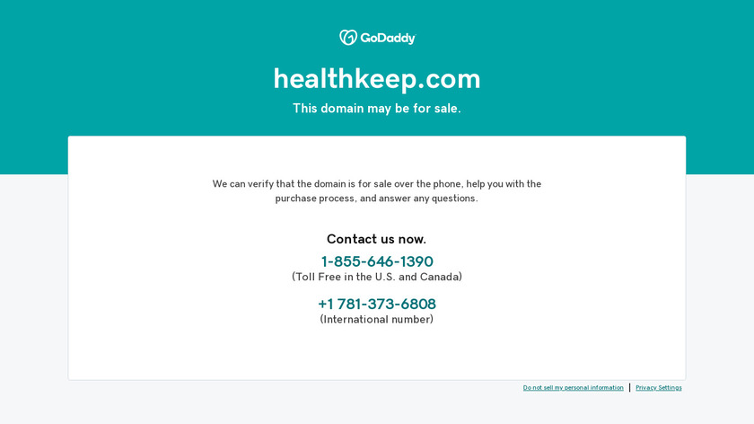 HealthKeep Landing Page