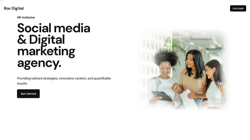 Ros Digital Landing Page