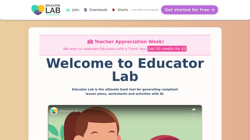 EducatorLab Landing Page