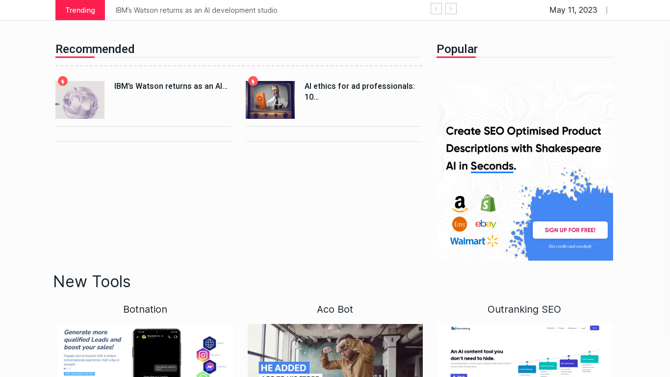 Aify.tech Landing page
