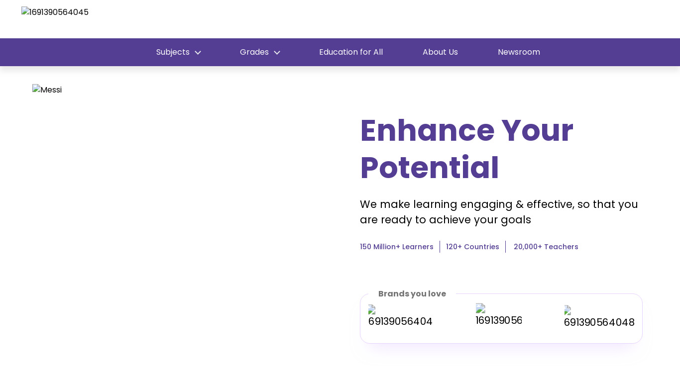 TutorVista.com Landing page