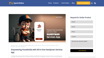 SpotnRides-Uber clone Taxi booking app image